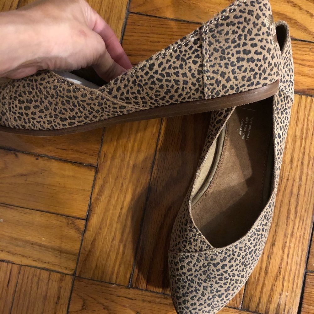 Toms Jutti Suede flats Cheetah Prints